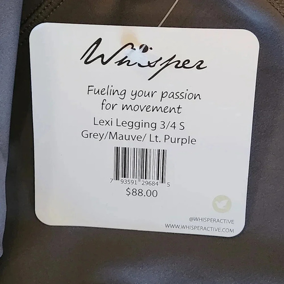 NWT Whisper purple varient color blocked "Lexi" leggings Size Small - Picture 6 of 6